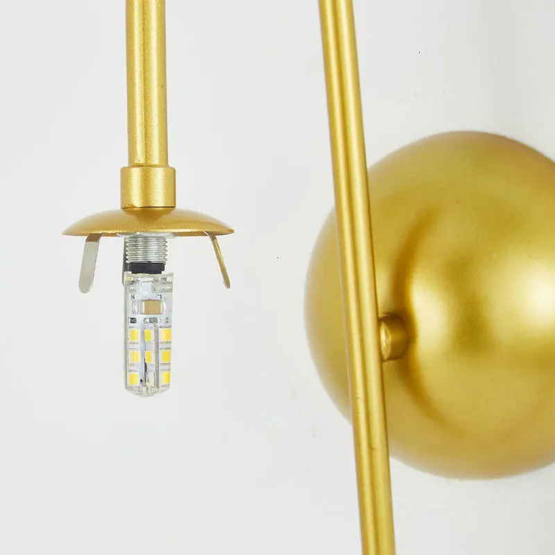 Современные Настенные светильники с одним круглым светом железные настенные