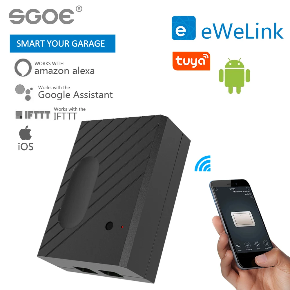 Ewelink tuya WiFi переключатель управления гаражными дверями для автомобиля открывалка