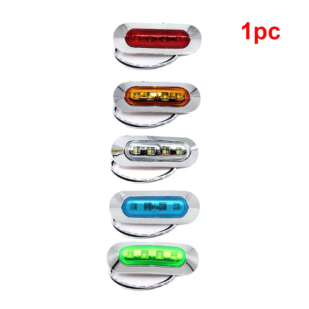 4 Led зазор грузовик указатель поворота хром Рамка 12 В 24 Автомобильный задний