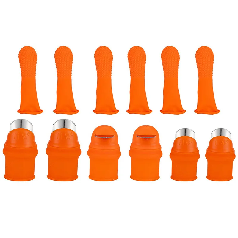 6 шт. садовый силиконовый нож для большого пальца набор инструментов сепаратор