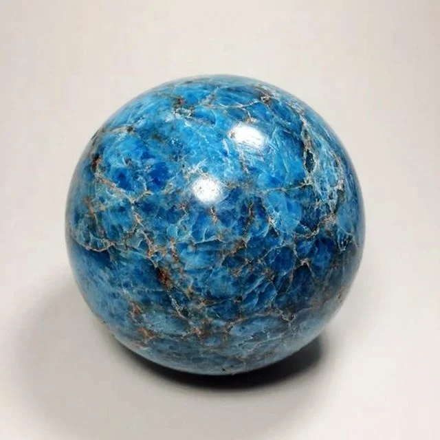 

Unique Blue Apatite sphere phosphorite ball crystal balls
