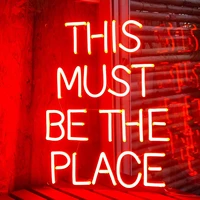 this must be the place neon sign room decor gift led light sign handmade living roombed room