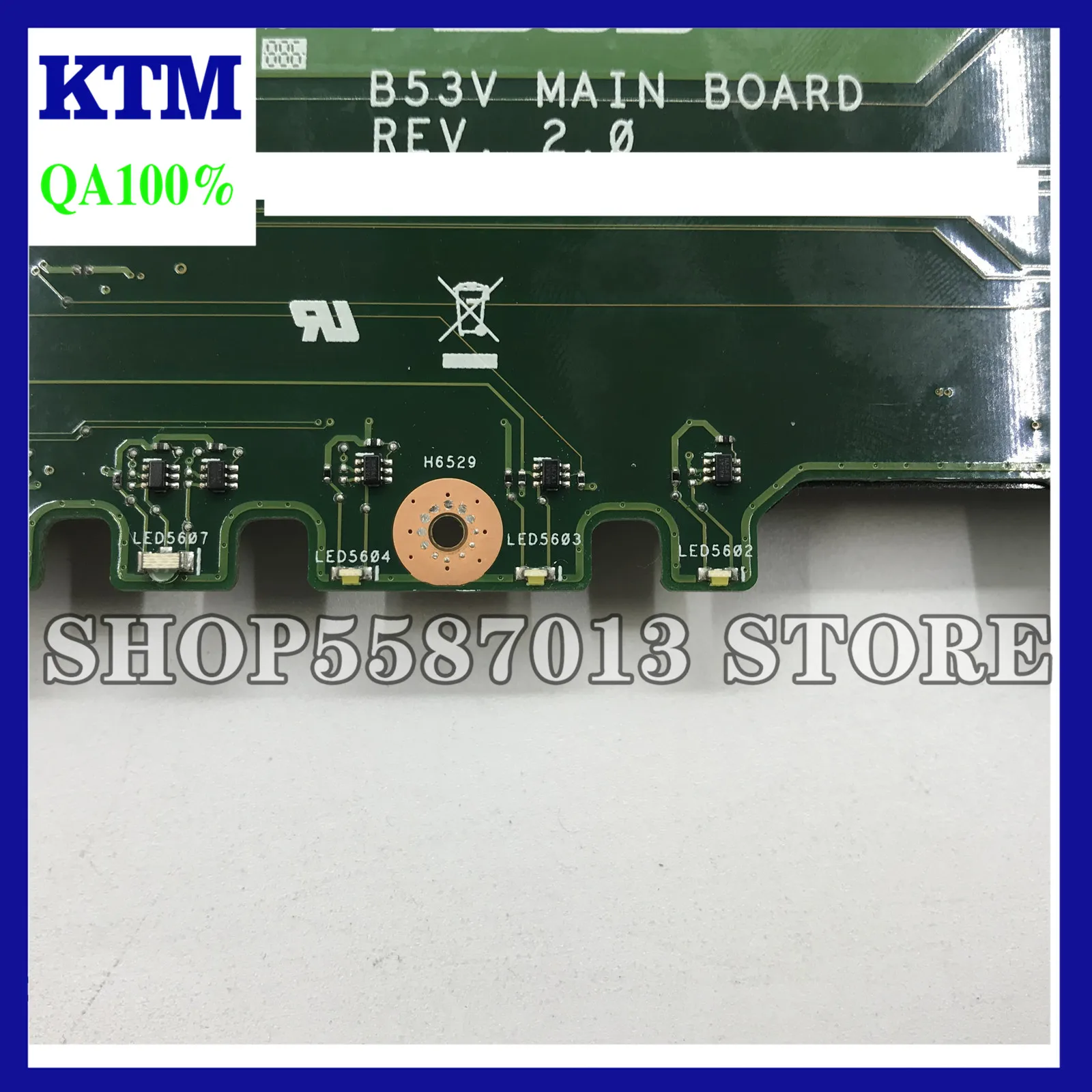 

For ASUS B53V B53A B53AV Laptop Motherboard B53V Mainboard REV2.0 & REV2.1 Integrated