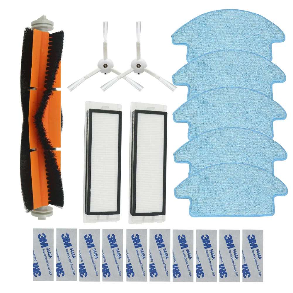 

packaging Part Pack Side Brushes HEPA Filter Roller brush for Xiaomi Robot Vacuum Cleaner Parts Spare Parts Kits