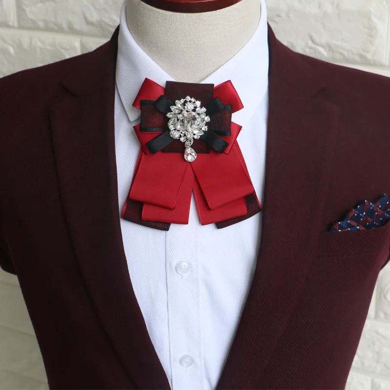 Модный новый высококачественный галстук бабочка в британском стиле мужской