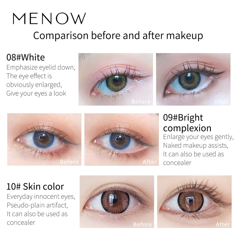 Многофункциональная белая подводка для глаз вращающийся автоматический