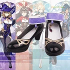 Аниме Genshin Impact Mondstadt Lisa; Обувь принцессы для женщин и девочек; Обувь на высоком каблуке для студентов; Рождественские подарки; Обувь для костюмированной вечеринки