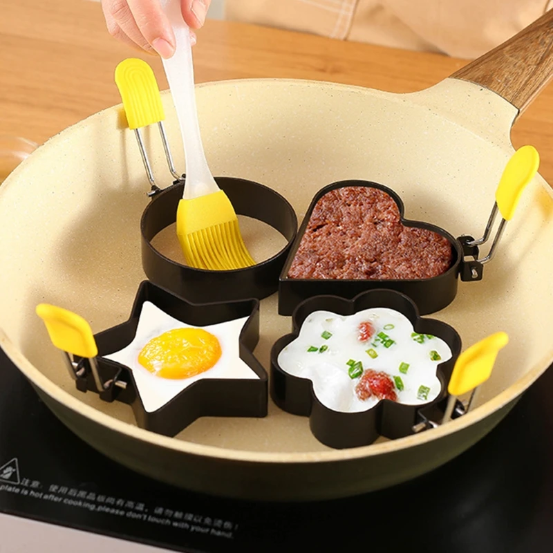 

1 Set Fried Egg Ring Shaper Mold Non Stick Circle Pancake Maker Kitchen Cooking Gadget Tools U1JE
