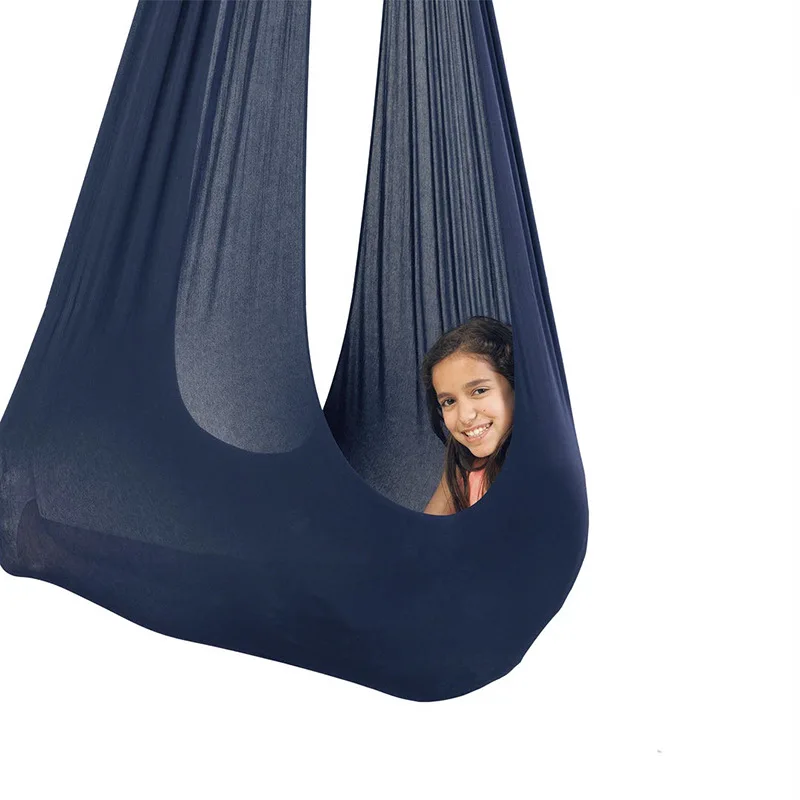 

Kids Cotton Swing Hammock for Autism Therapy Cuddle Up Sensory Child Therapy Elastic Parcel Steady Seat Swing Chairtoy