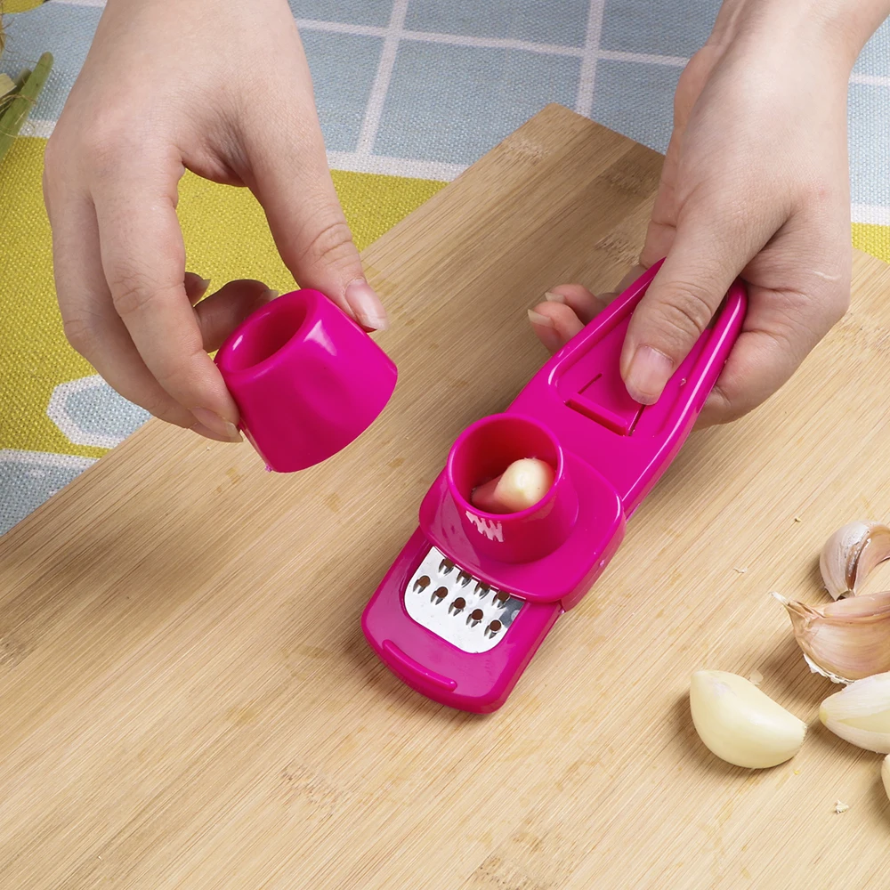 

Ginger Grinding Grater Vegetable Grater Multifunction Garlic Peeler Grater Slicer Cutter Garlic Crusher Garlic Press