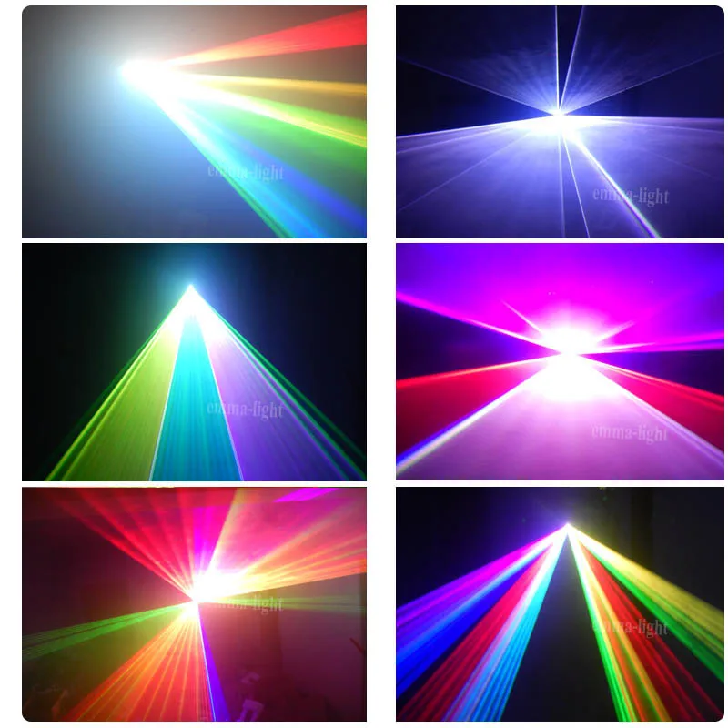 DMX 5 watt RGB laser projector ILDA 5w rgb light 1500mw full color lighting for dj disco club bands | Освещение