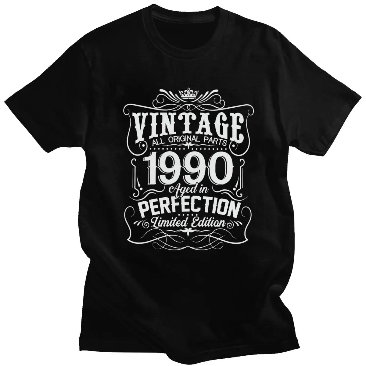 

Vintage 1990 Aged In Perfection Limited Edition T-Shirt for Men Cotton Stylish Tshirt O-neck Short Sleeved 30th Birthday Tee Top