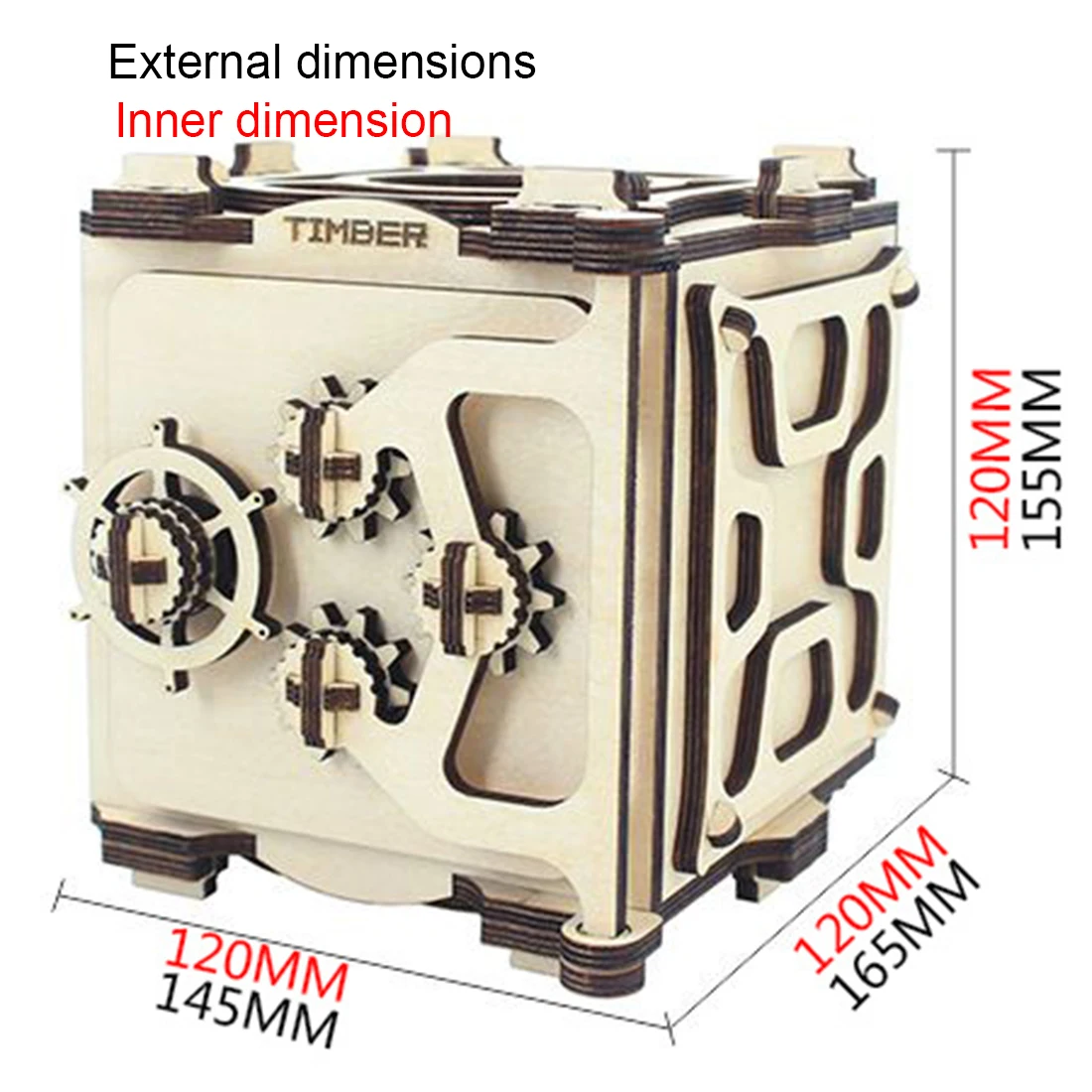 Деревянная креативная коробка для пазлов сделай сам сборная модель игрушка