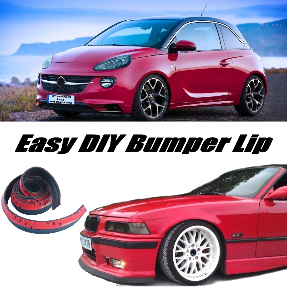Дефлектор губ на бампер для Opel Adam / Vauxhall 2012 ~ 2015 передний спойлер юбка