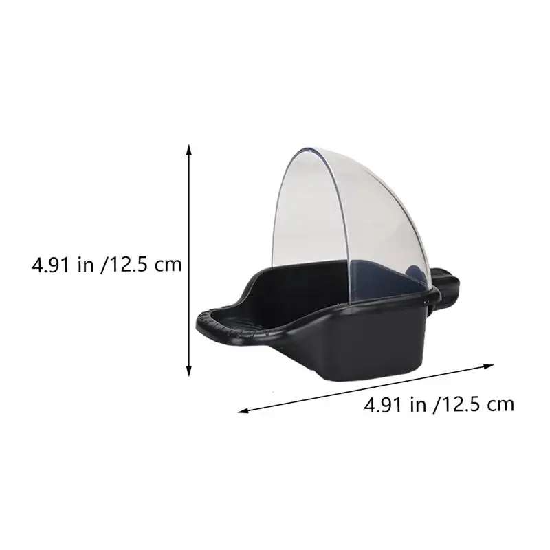 

1Pc Leakproof Food Basin Parrot Feeder Anti-splashing Bird Bath Tub Pet Feeder