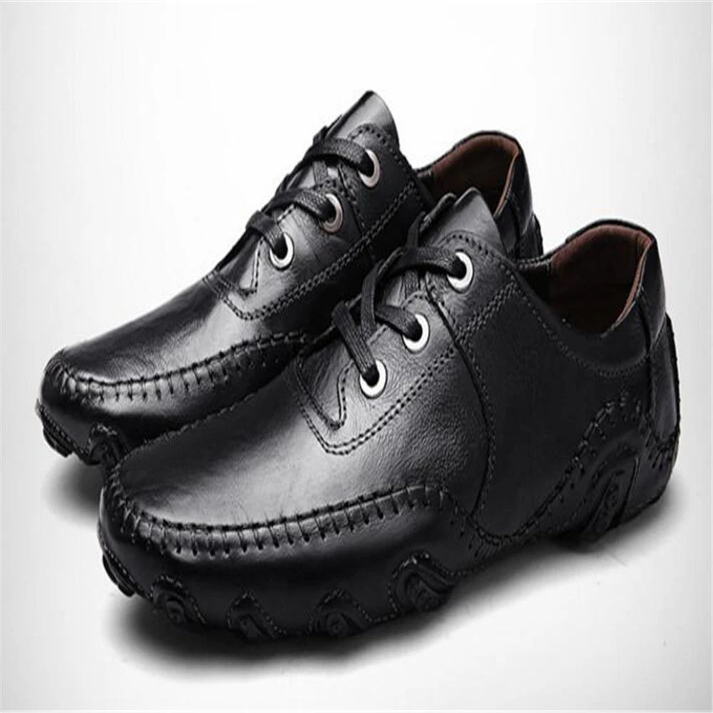 Мужская обувь из натуральной кожи мужские повседневные водонепроницаемые