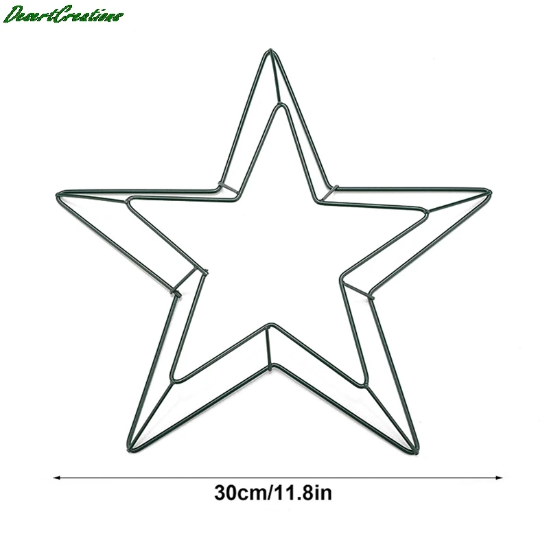 

Metal Wreath Wire Frame Form Rings Iron Star Wire Florist Frame Celebration DIY Floral Crafts Wire Form Decor for Home Wedding