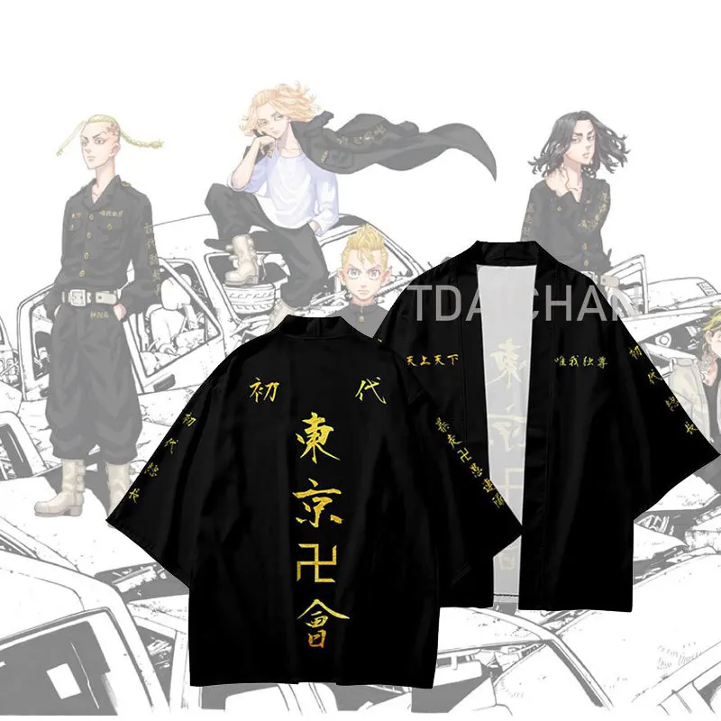 

Коллекция 2021 года, футболка с коротким рукавом из аниме «Токийский мстители», Токийский банд мандзи, шорты с капюшоном, костюм мангиро Сано, ...