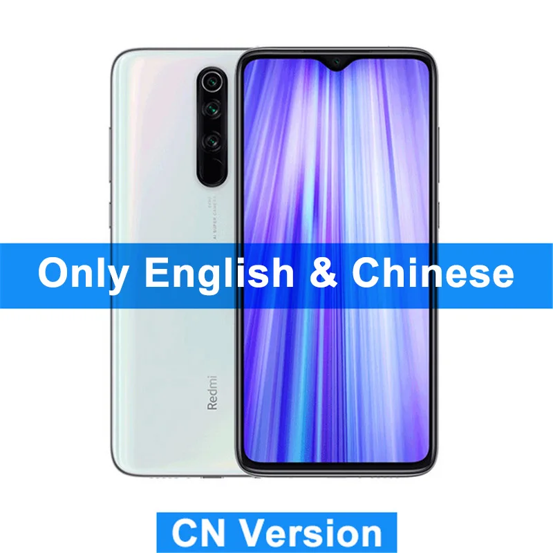 CN ROM White Xiaomi Redmi Note 8 Pro 8 Гб 128 ГБ MTK Helio G90T смартфон 64MP Quad задняя камера 6,5" полный экран мобильный телефон - Цвет: CN ROM White