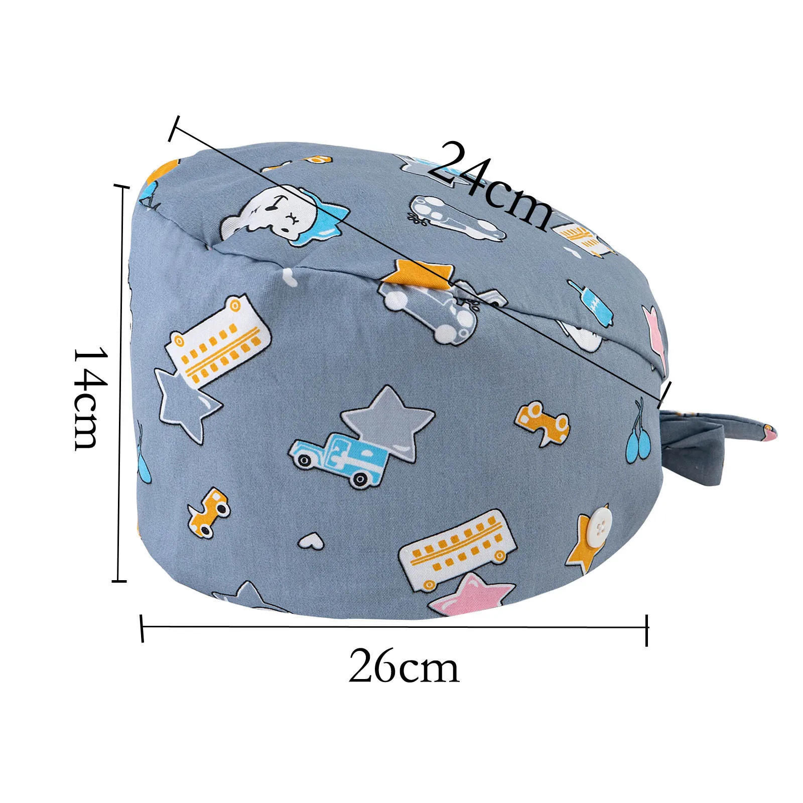 

Pet Hospital Surgeon Cap Dentist Cap Beauty Solon Scrub Cap Cotton Female Adjustable Nurse Cap Healthcare Workers Working Hat A5