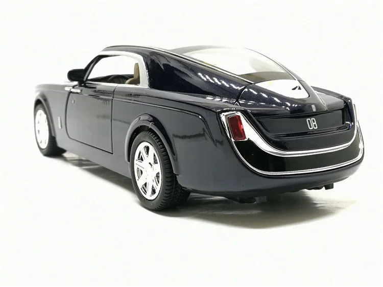 Высокая модель автомобиля из 1:24 сплава Rolls-Royce shadow, металлическая модель со звуком и светильник, игрушки для детей, подарки