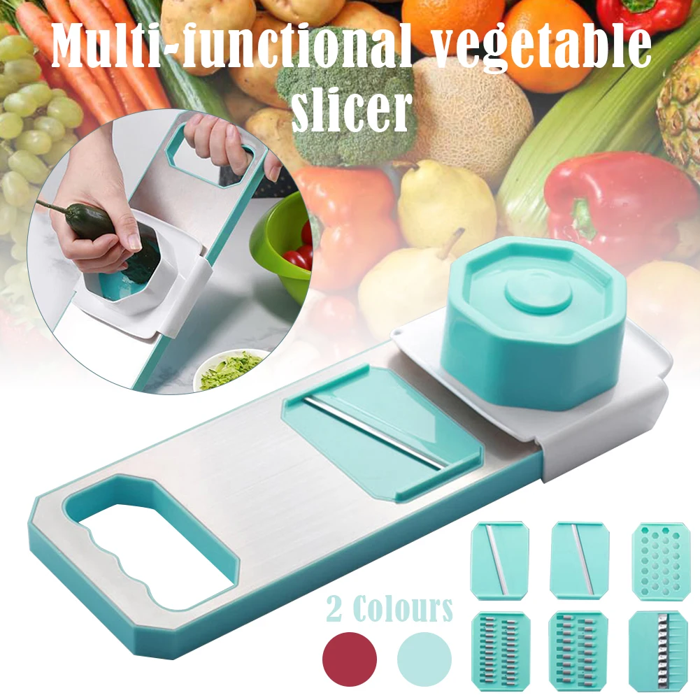 

Mandoline Slicer Multi Blades Food Slicer, Chopper, Shredder, Grater for Veggie and Fruits