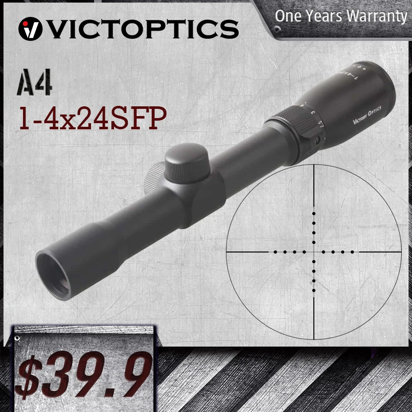 Victoptics 1 4x24 SFP охотничий прицел 1/2 MOA мил дот сетка водостойкий оптический подходит