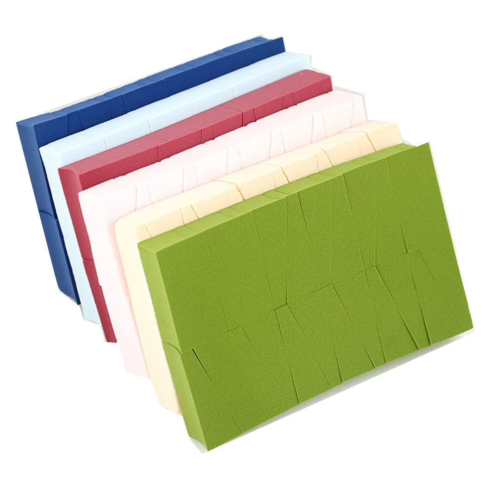 24 шт. треугольная губка для основы макияжа косметическая пудра гладкая