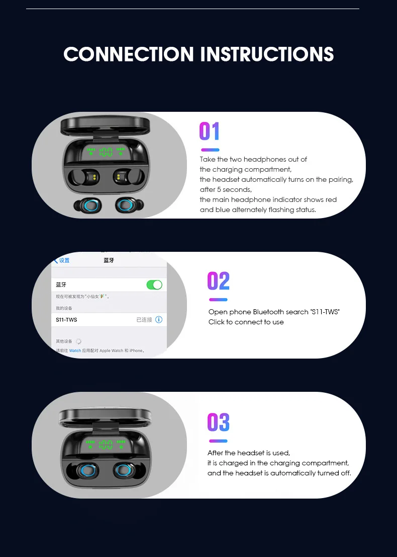 IPX7 водонепроницаемые Bluetooth наушники 8D стерео беспроводные наушники гарнитура с 3500 мАч power Bank G6s TWS 5,0 Bluetooth наушники