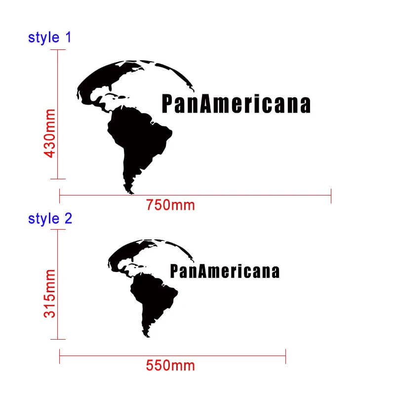 Автомобильные наклейки 1 шт. на переднюю дверь автомобильные panamericana графические
