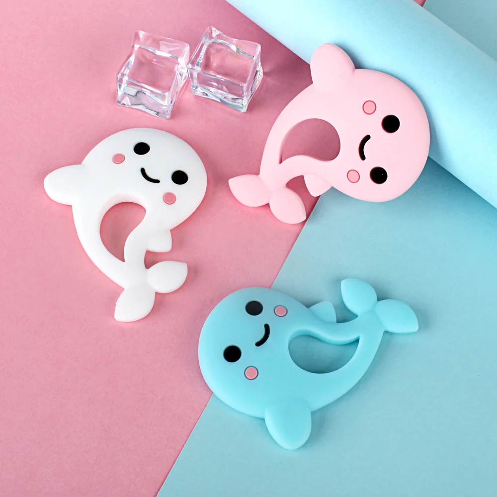 Keep & расти 1 шт. Дельфин силиконовый детский Прорезыватель для зубов против