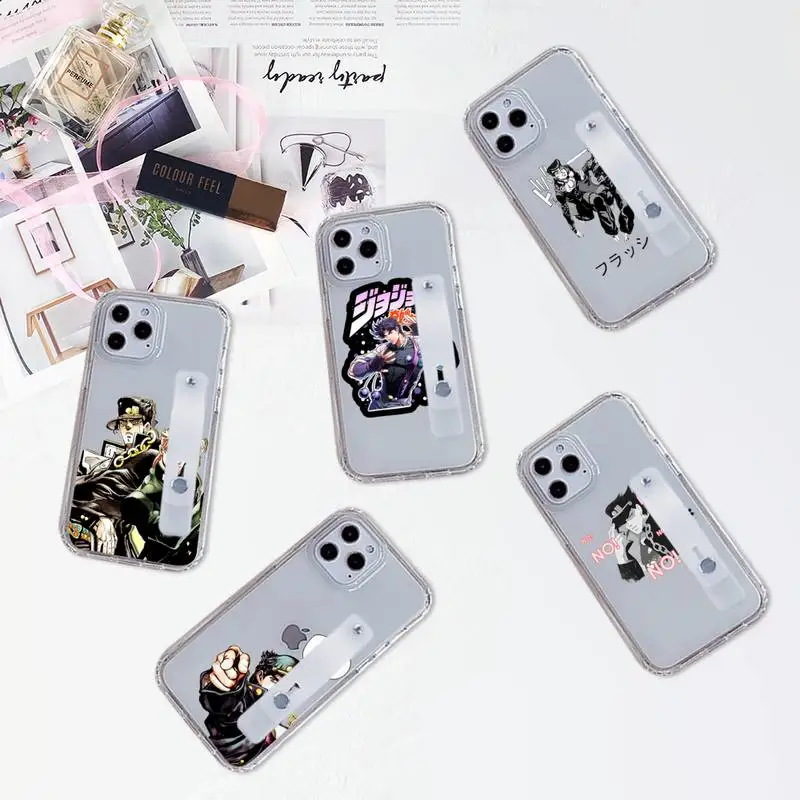 

anime Jojos Bizarre Adventure Phone Case Transparent For iPhone 7 8 11 12 se 2020 mini pro X XS XR MAX Plus