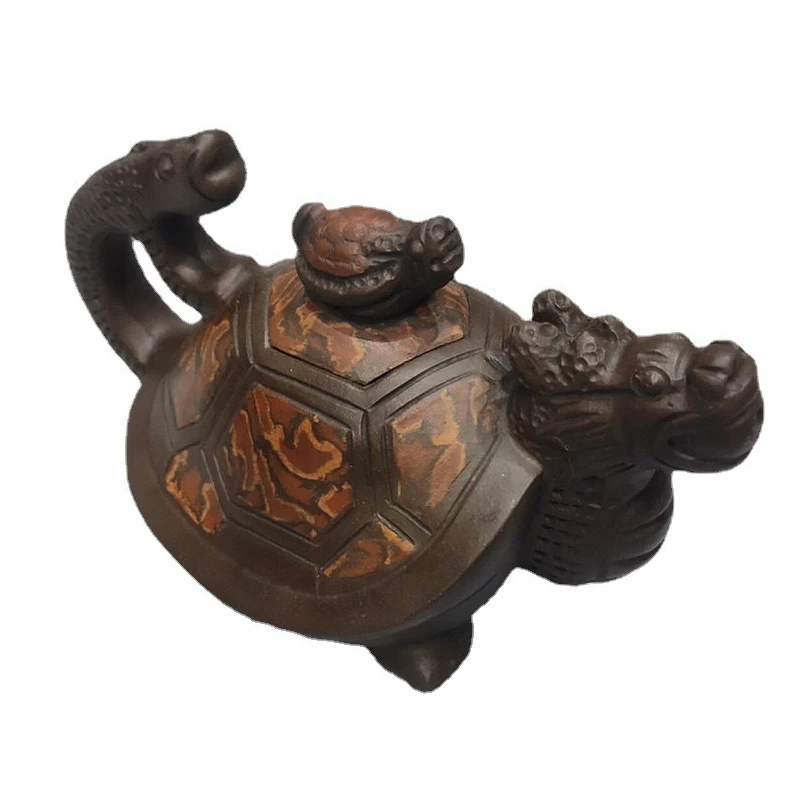 

Yixing Zisha masters handmade teapot ore Purple mud turtle pot crafts wholesale and retail 306