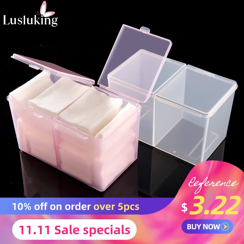 

Nail Art Plastic Storage Case Organizer Container Cleaning Cotton Pad Drawing Brush Pen Polishing Sponge Buffer Decor Box Tool