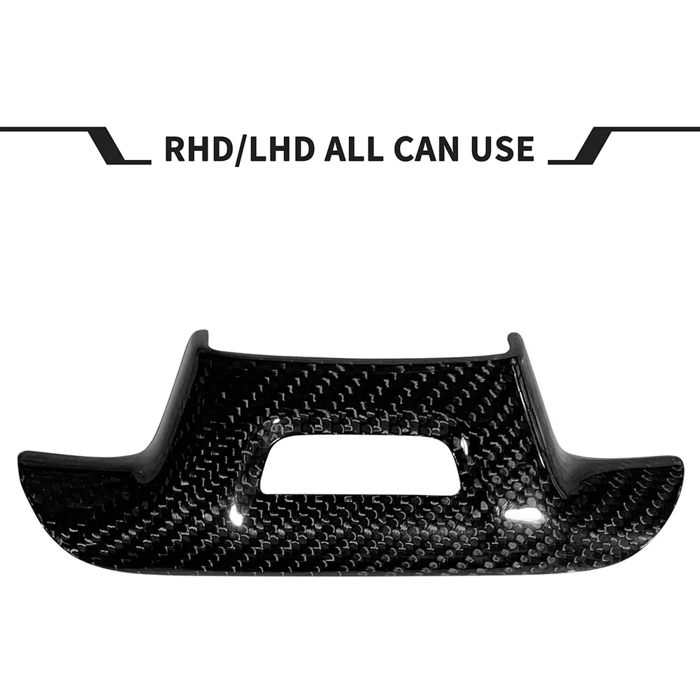 

Genuine Carbon Fiber Steering Wheel Trim Cover Car-styling Accessories with Hole for Chevy Camaro 16-20 Decoration Cover Trim
