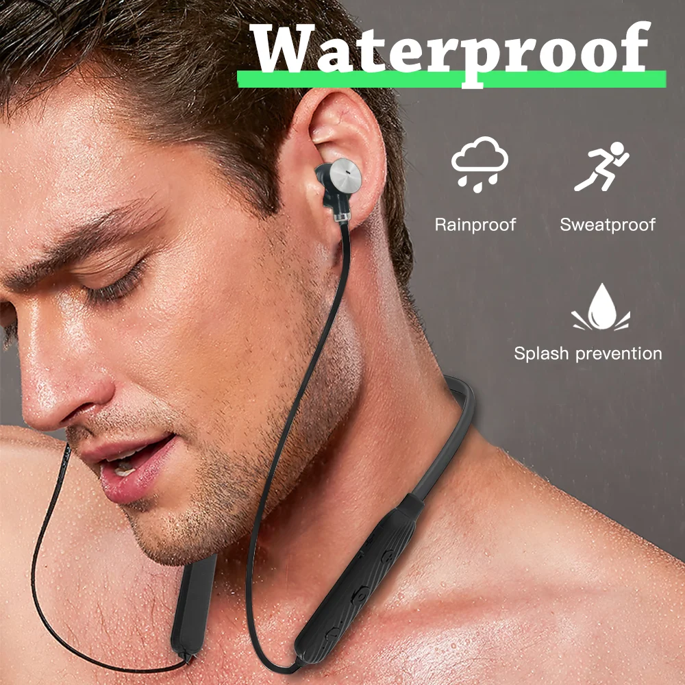 ANC Bluetooth Earphone Neckband Active Noise Canceling Wireless Headphones Stereo Earbuds Sports Waterproof Headset for Phone |