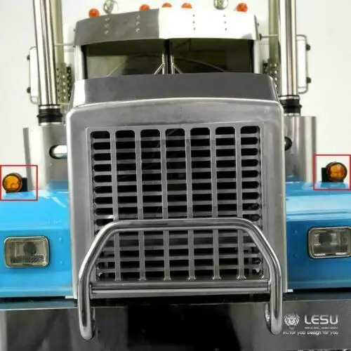 

US Stock LESU RC 1/14 Side Marker Lights Parts For Tamiya Tractor Truck Trailer TH14145-SMT2
