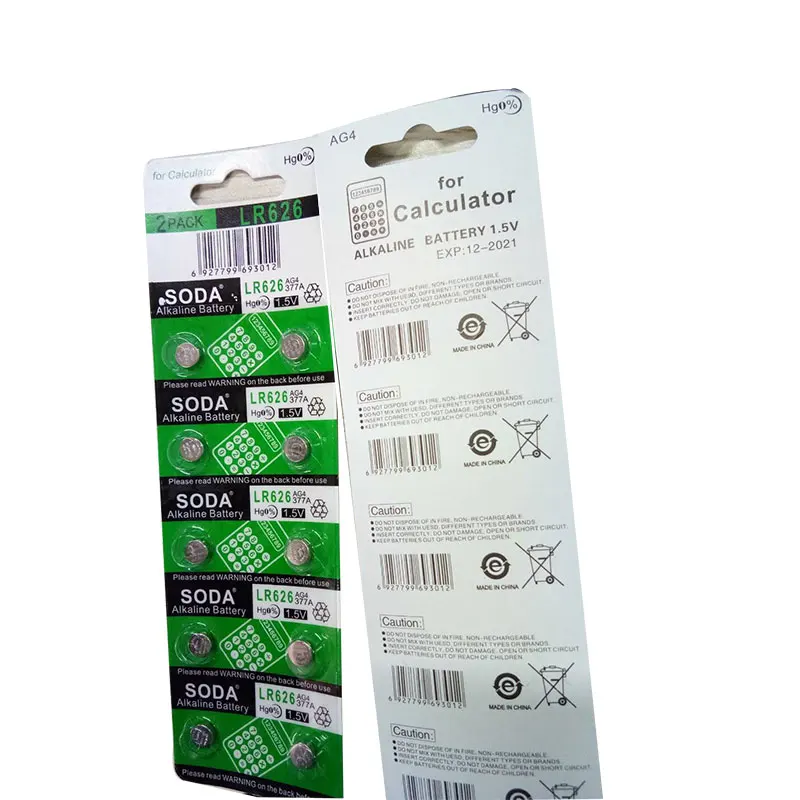 MJKAA 10 шт./лот AG4 SR626SW LR626 377 377A 377S 177 1,5 V батарея таблеточного типа для электронные часы