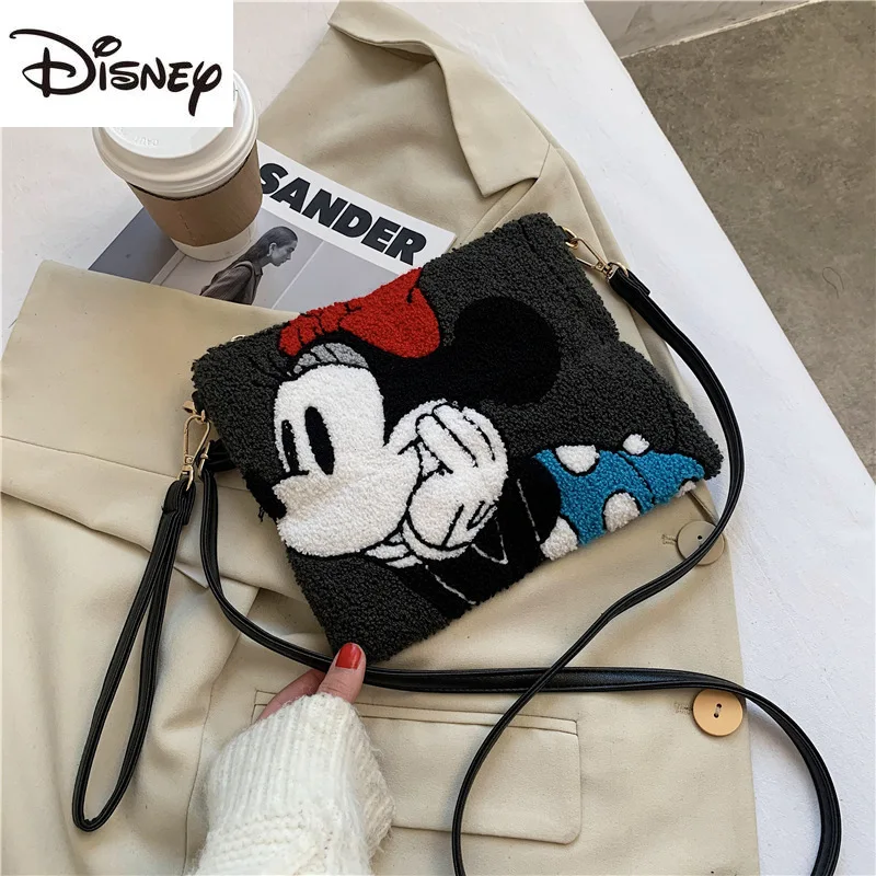 

Disney Mickey Mouse Ladies One-shoulder Messenger Bag Fashion Casual Zipper Multi-function Large-capacity Pu Hand Cosmetic Bag