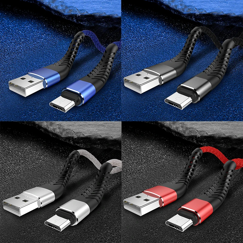 Кабель Micro USB для быстрой зарядки 0 2 1 м 3 Samsung Huawei Xiaomi Android длинный провод питания
