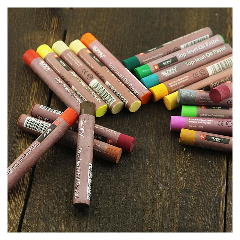 Круглая Пастельная кисть для рисования маслом 50 цветов/комплект |