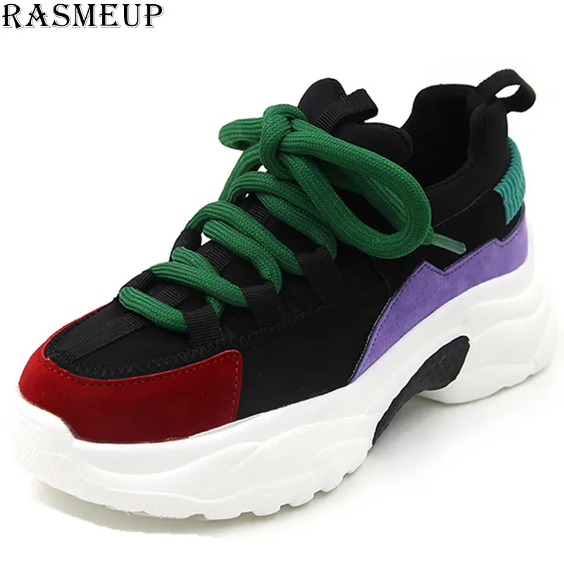 Женские сетчатые дышащие кроссовки RASMEUP удобные повседневные на толстой подошве