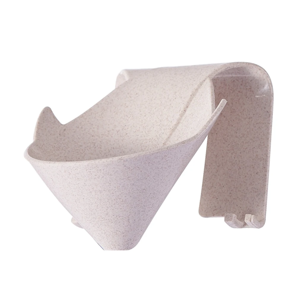 Beige Держатель для мыла, домашний декор, для ванной комнаты, подвесной, самоклеющийся, для душа, украшение кухни, сливная стойка, без ударов, настенный держатель, диспенсер - Цвет: Beige