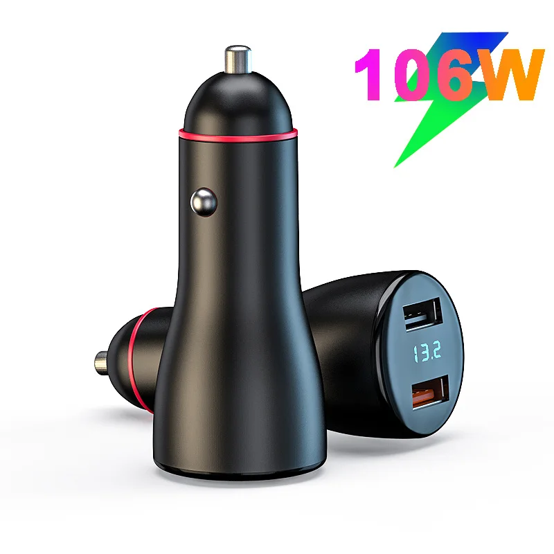 

66W SuperCharge Car Charger + 40W / 22.5W SCP Fast Car Charging For HUAWEI Mate 40 30 20X 10 P40 Pro+ P30 P20 Nova 8 7i 6 Honor