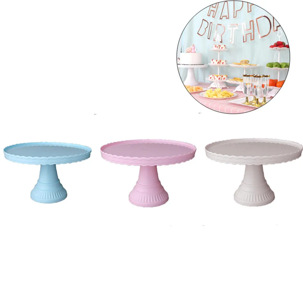 

Пластиковая подставка для торта, витрина, свадебное украшение, поднос для торта на день рождения, десерт для домашвечерние вечеринки, десер...