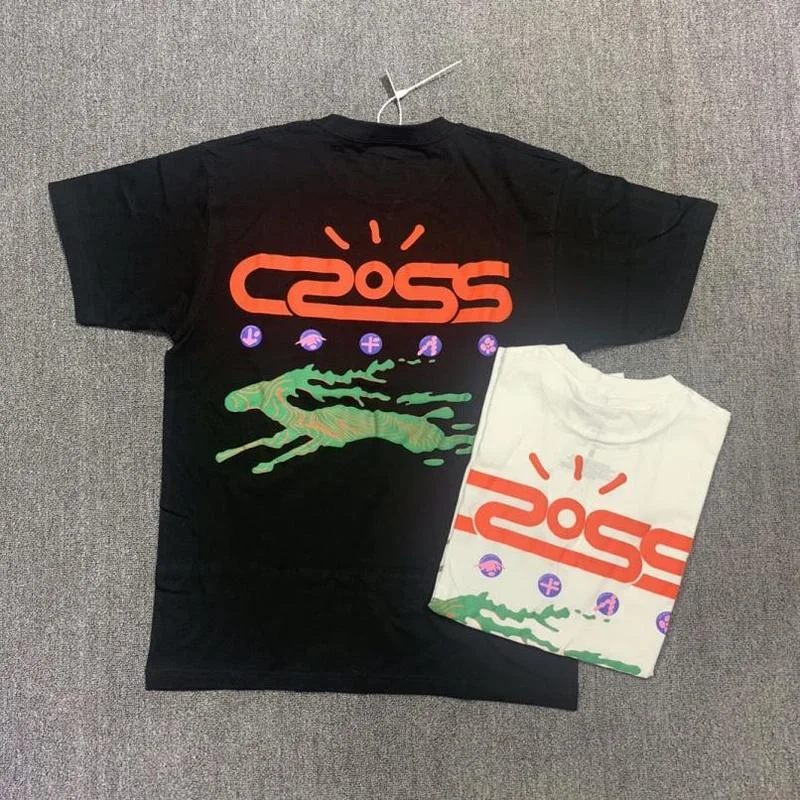 

22SS Washed Foam Printing Cactus Jack T Shirt Men Women EU Size 100% Cotton TRAVIS SCOTT Top Tees Hip Hop Summer Techwear