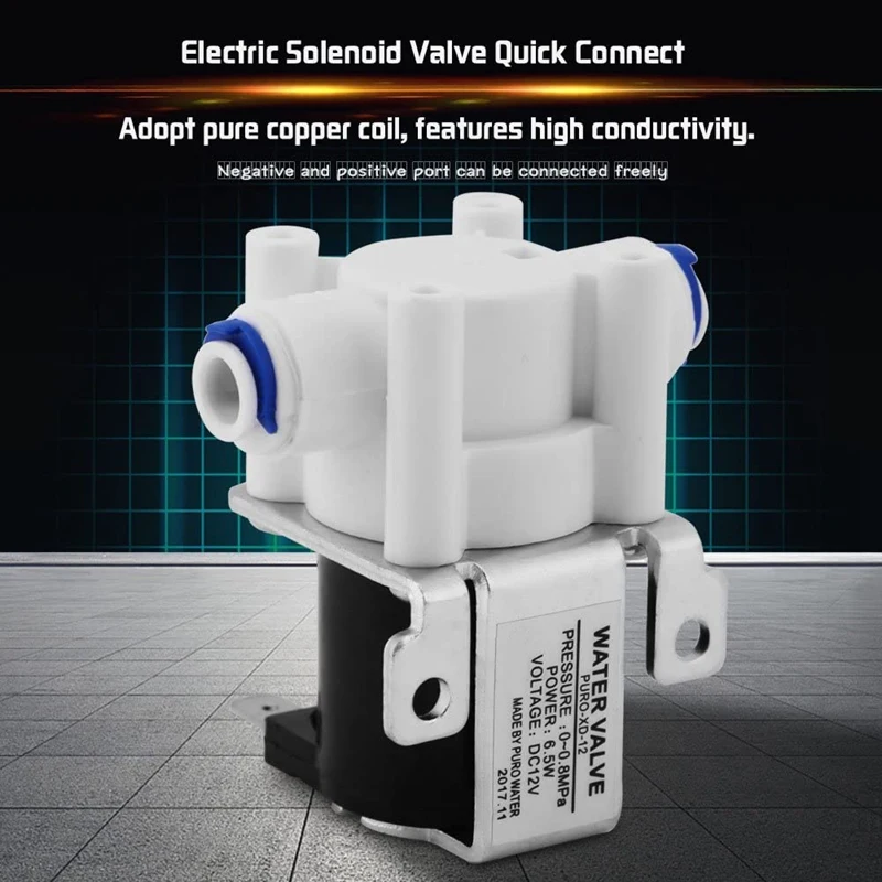 Электромагнитный клапан DC12V6.5W очиститель воды воздухозаборник потока