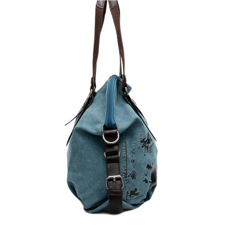 Женская Винтажная сумочка с граффити Холщовая Сумка дизайнерская сумка на плечо