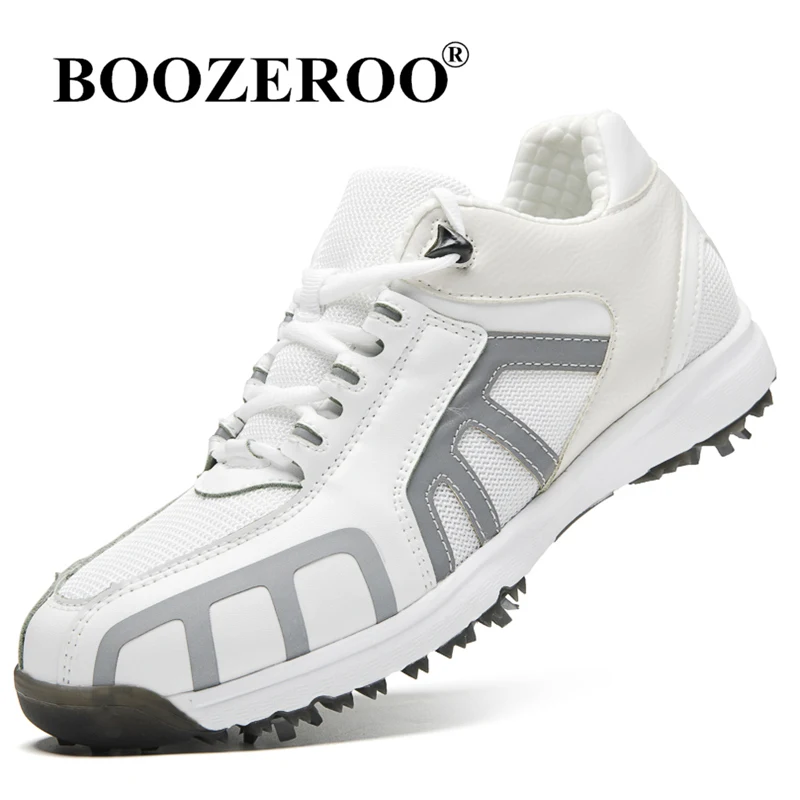 

2021 New Men Golf Shoes High Quality Outdoor Breathable Waterproof Non-slip Golf Shoes