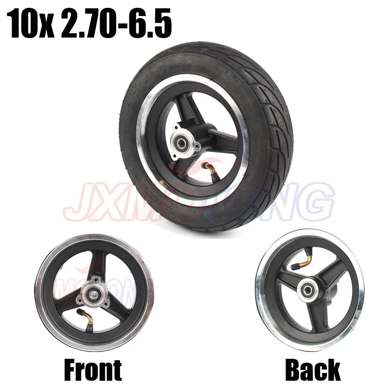 

10x2.7-6.5 SOILD WHEEL FOR Electric Scooter Tyre With Wheel Hub 8" Scooter Tyre Aluminium Alloy Wheel Electric Vehicle